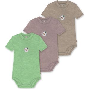 normani Rompertje/body 'Tihoi'  beige / groen / wit