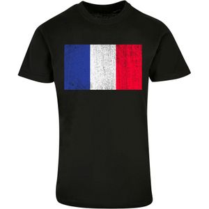 Shirt 'Frankreich Flagge France distressed'