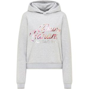 Bruno Banani Sweatshirt 'Bryant'  grijs gemêleerd / pitaja roze / lichtroze / zilver