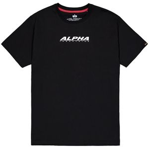 Alpha Industries Back Print Rubber T-shirt Met Korte Mouwen