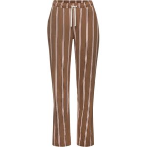 Lascana - Pyjamabroek - Bruin Gestreept - Met Druk