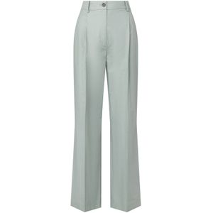 Laurella Bandplooibroek  mintgroen
