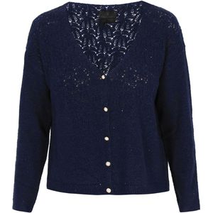 DreiMaster Klassik Gebreid vest  donkerblauw