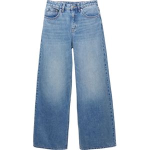 Pull&Bear - Jeans - Blauw - Denim - Wide Leg - Mid Waist