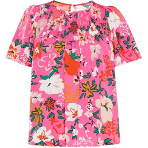 FELIPA Blouse 'Fashion Look'  groen / kreeft / pink / wit