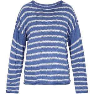 NALLY Trui 'Fashion Look'  saffier / wit