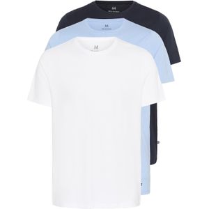 Matinique Shirt 'Jermane'  marine / lichtblauw / wit