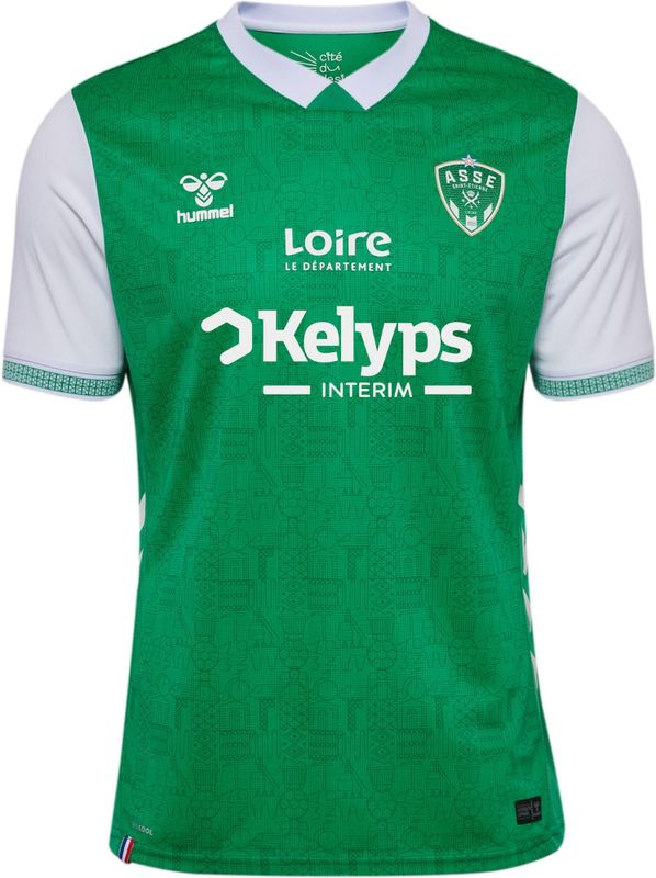 Hummel - Tricot 'AS Saint-Étienne' - Grasgroen - Kwartmouw