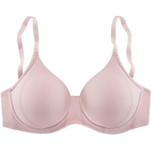 Lascana - T-shirt-bh - Basic - Lichtpink - Microgaren - Zonder Cups