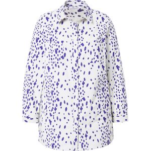 Studio Untold Blouse  violetblauw / wit