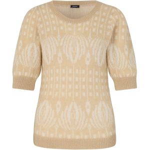 JOOP! - Trui 'Kathe' - Beige/Wit - Knitwear