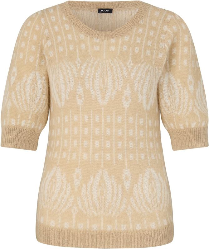 JOOP! - Trui 'Kathe' - Beige/Wit - Knitwear