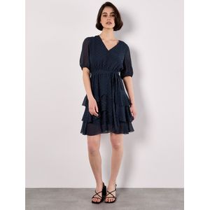 Apricot Jurk  navy / zilver