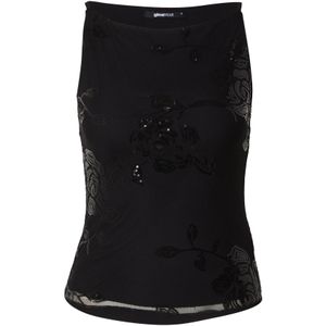 Gina Tricot Top 'Floral'  zwart