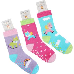 normani Sokken  aqua / groen / pastellila / pink