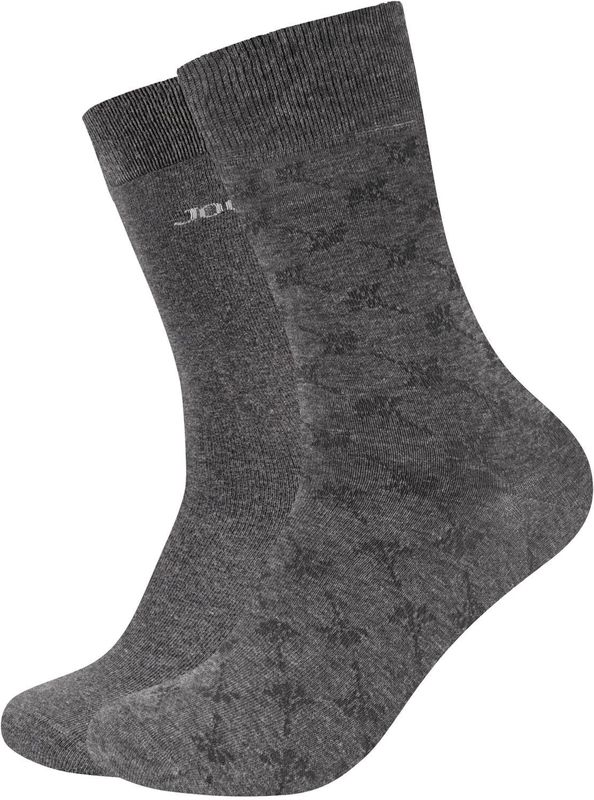 JOOP! - Sokken - Katoenmix - Set van 2 Paar - Nauwsluitende Pasvorm
