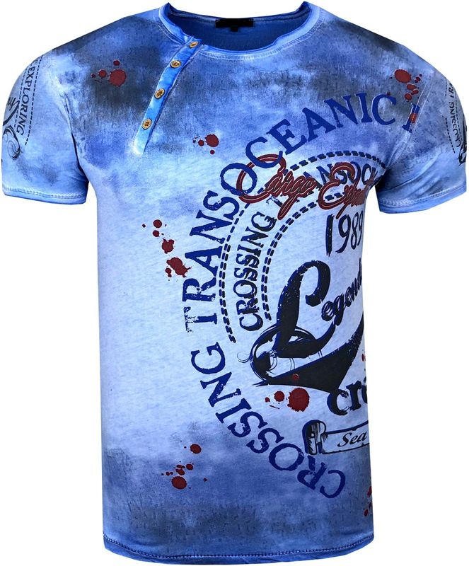 Rusty Neal - T-shirt - Katoen - Ronde Hals - Normale Pasvorm