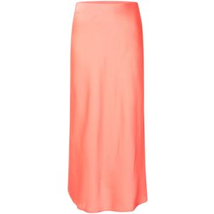 VILA Rok 'VIEllette'  watermeloen rood