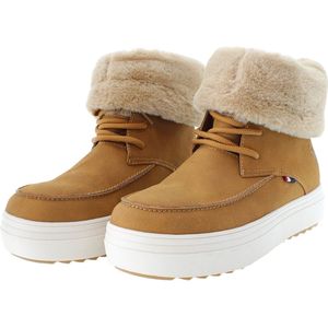 U.S. POLO ASSN. Enkellaarsjes  crème / camel / wit
