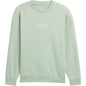 TOM TAILOR DENIM Sweatshirt  lichtgroen / wit