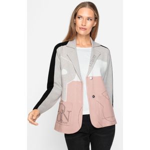 Vest - Lichtgrijs/Ecru - 50% Viscose, 28% Polyester, 22% Polyamide