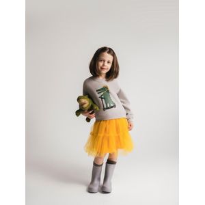 SATURNDAY Jurk 'Krokodil Scooter'  mosterd