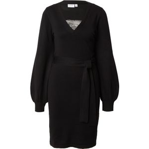 VILA Gebreide jurk 'TRACY'  zwart