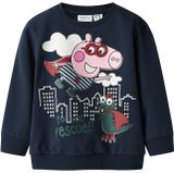 NAME IT - NMMOLIN PEPPA - Sweatshirt - Navy - Groen - Rosa - Wit