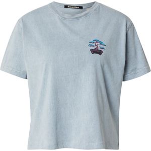 Kaotiko Shirt 'BONSAI'  blauw / lichtblauw / donkerroze / zwart