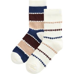 Next Sokken  beige / marine / chocoladebruin / wit