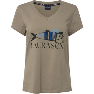 LAURASØN Shirt  donkerbeige / blauw / lichtblauw / zwart