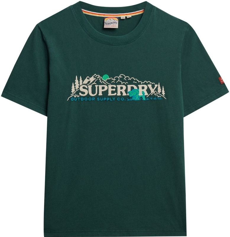 Superdry - Outdoor Supply Co Relaxed T-shirt - Katoen - Korte Mouwen