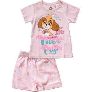PAW Patrol Nachtkledij 'Skye'  neonblauw / bruin / rosa / lichtroze