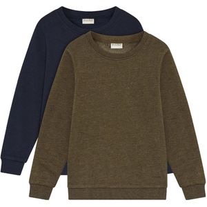 MINYMO Trui ' MISweatshirt '  blauw / olijfgroen