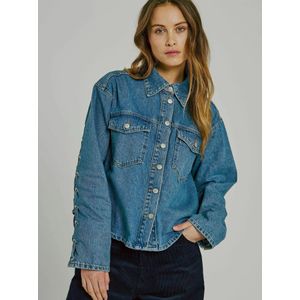 NORR Shirt ' Kenzie '  blauw denim