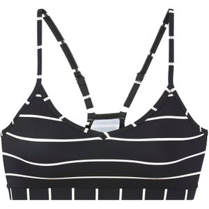 Bralette - Zwart Gestreept - Recycling-Polyamide - Verwijderbare Softcups