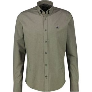 Lerros - Oxford - Overhemd - Nordic Olive - Lange Mouwen