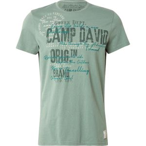 CAMP DAVID Shirt  mintgroen / donkergroen / wit