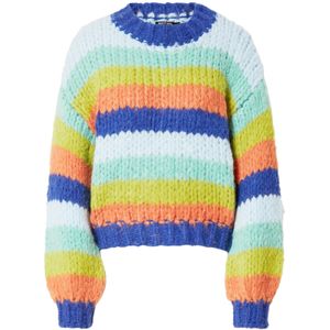 Nasty Gal Trui  blauw / lichtblauw / lichtgroen / oranje