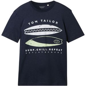 TOM TAILOR Shirt  marine / wit