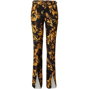 Versace Jeans Couture Broek  donkerbruin / mosterd / zwart