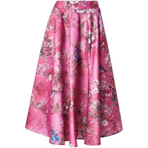 miss goodlife Rok 'CHERRY BLOSSOM'  blauw / oranje / rosé / wit