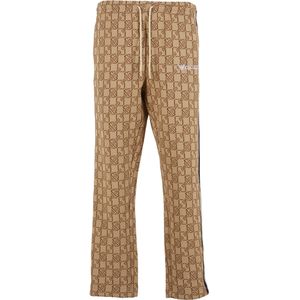 Colucci Broek  beige / donkerbruin / wit