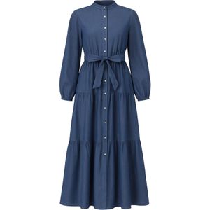 MODAMIHRAM Blousejurk  blauw denim