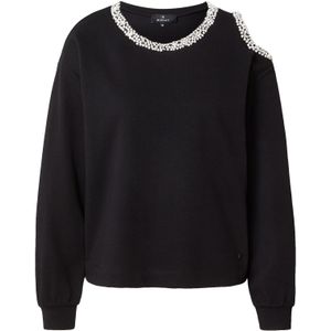 monari Sweatshirt  zwart / zilver