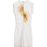 Korte Zonnebloemjurk - Multicolor - Lyocell - Mouwloos - Slim Fit - AW25