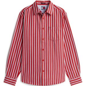 Tommy Jeans Overhemd  lichtblauw / rood / wit