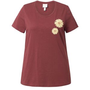 Ulla Popken Shirt  bruin / geel