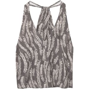 Pull&Bear Top  grijs / offwhite