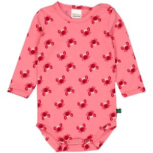 Fred's World by GREEN COTTON Rompertje/body  donkerroze / donkerrood